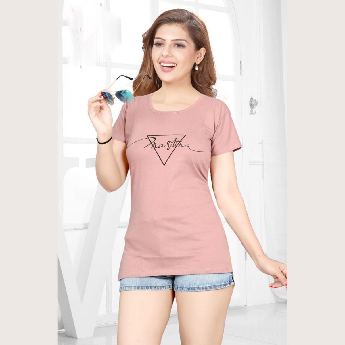 Women T-shirt Cotton (4501) - Image 1