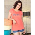 Women T-shirt Cotton (756-4)