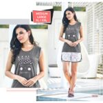 Trendy Shorts Sleeveless Set Loungewear (SH-8128)