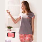 Trendy Shorts Half sleeves Set Lounge wear (SH-8310)