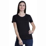 Plain Women T-shirt Pure Cotton (Black)