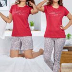 3 piece T-shirt / Short / Pajama Set Cotton (21PJ004)