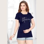 Women T-shirt Cotton (4499)