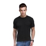 Men Basic Plain Cotton T-Shirt Bio Washed (SC-M-PT-BLACK)
