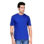 Men Basic Plain Cotton T-Shirt Bio Washed (SC-M-PT-BLUE)