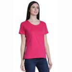 Plain Women T-shirt Pure Cotton (Pink)
