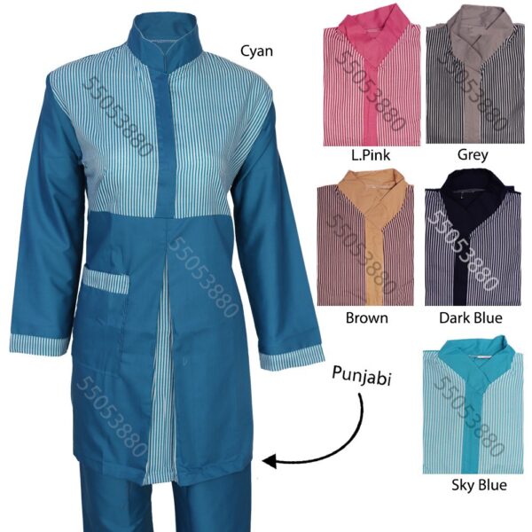 Uniform Punjabi Tetron Full Sleeves يونيفورم تيترون بنجابي  (T97)