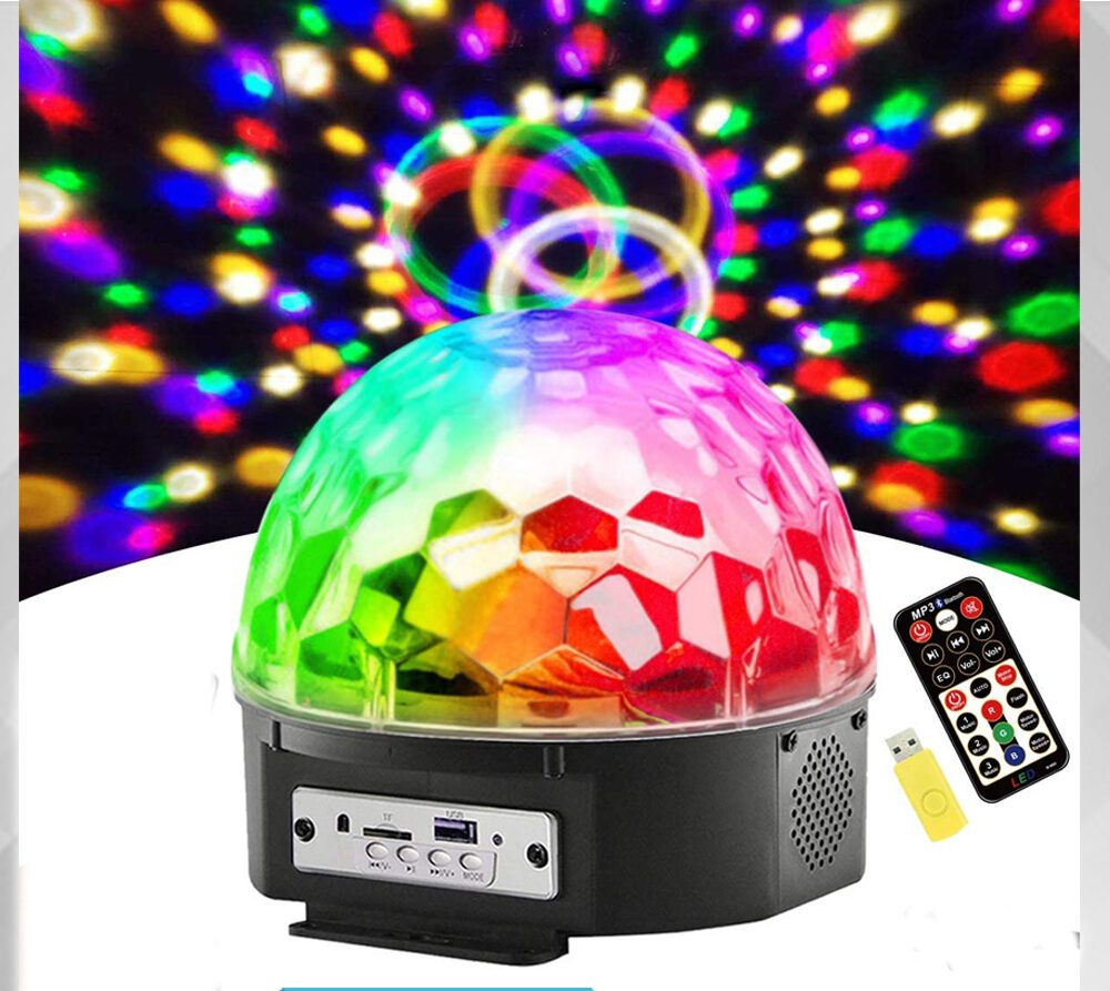 disco tech led laser light galaxy speaker