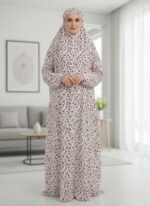 Printed Prayer Gown (Top Salat) Free Size (PTS3) - Image 2