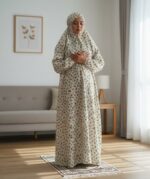 Printed Prayer Gown (Top Salat) Free Size (PTS3)