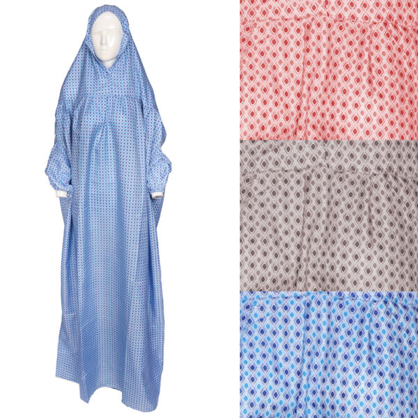 Printed Prayer Gown (Top Salat) Free Size (PTS1)