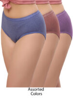 Women Cotton Panties Pack of 3 pcs Assorted Colors (RRP3)