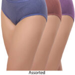 Women Cotton Panties Pack of 3 pcs Assorted Colors (RRP3)
