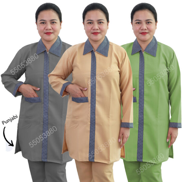 Uniform Krab Full-Sleeves Punjabi يونيفورم كريب كم تويل بنجابي  (L-HL-K183)