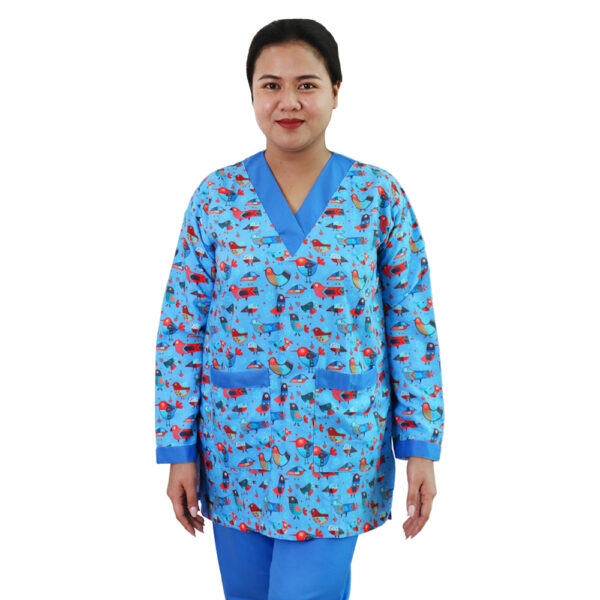 Nanny Uniform Gabarden Printed Full Sleeves (L-HS-NN25)