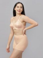 Cotton/Polyester Non-Padded Thick Cloth T-Shirt Bra C-Cup (8315-Biege/OC) - Image 3