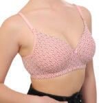 Printed Non Wired Soft Padded Full Coverage Bra (NV1)