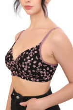 Soft Padded Printed Non Wired Full Coverage Bra (NV3)