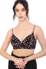 Soft Padded Printed Non Wired Full Coverage Bra (NV3) - Image 2