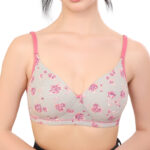 Printed Non Wired Soft Padded Full Coverage Bra (NV2)
