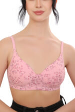 Printed Non Wired Soft Padded Full Coverage Bra (NV4)