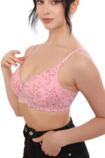 Printed Non Wired Soft Padded Full Coverage Bra (NV4) - Image 2