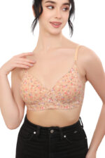Printed Non Wired Soft Padded Full Coverage Bra (NV5)