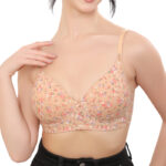 Printed Non Wired Soft Padded Full Coverage Bra (NV5)