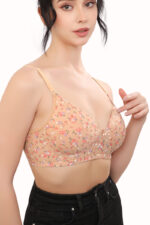 Printed Non Wired Soft Padded Full Coverage Bra (NV5) - Image 2