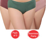 Seamless Stretch Panties pack of 3 Assorted Colors (S-331)