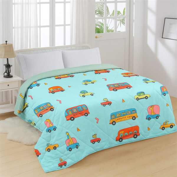 Children Single Bed Comforter Bus / Cars 160 x 220 cm (SBC3)