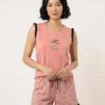 Trendy Shorts Sleeveless Set Loungewear (SH-8144)