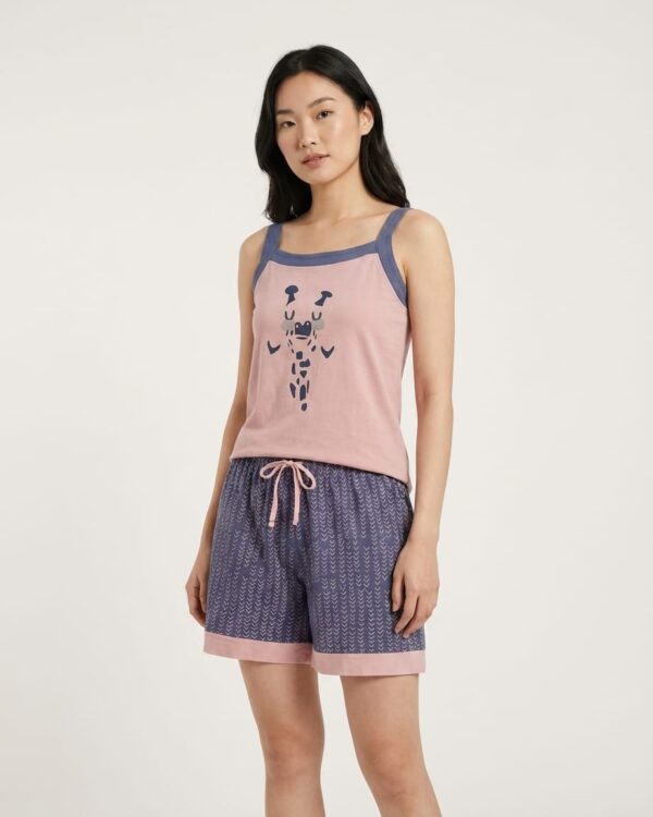 Trendy Shorts sleeveless Set Loungewear (SH-8126)