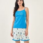 Trendy Shorts Sleeveless Set Loungewear (SH-8134)
