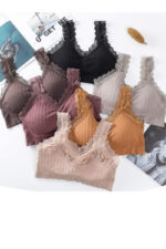 Comfy Padded Lace Bra Free size - Image 2