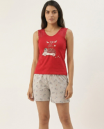 Trendy Shorts Sleeveless Set Loungewear (SH-8127)