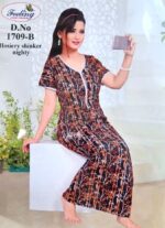 Cotton Nightwear/Maxi Free size (1709) - Image 2