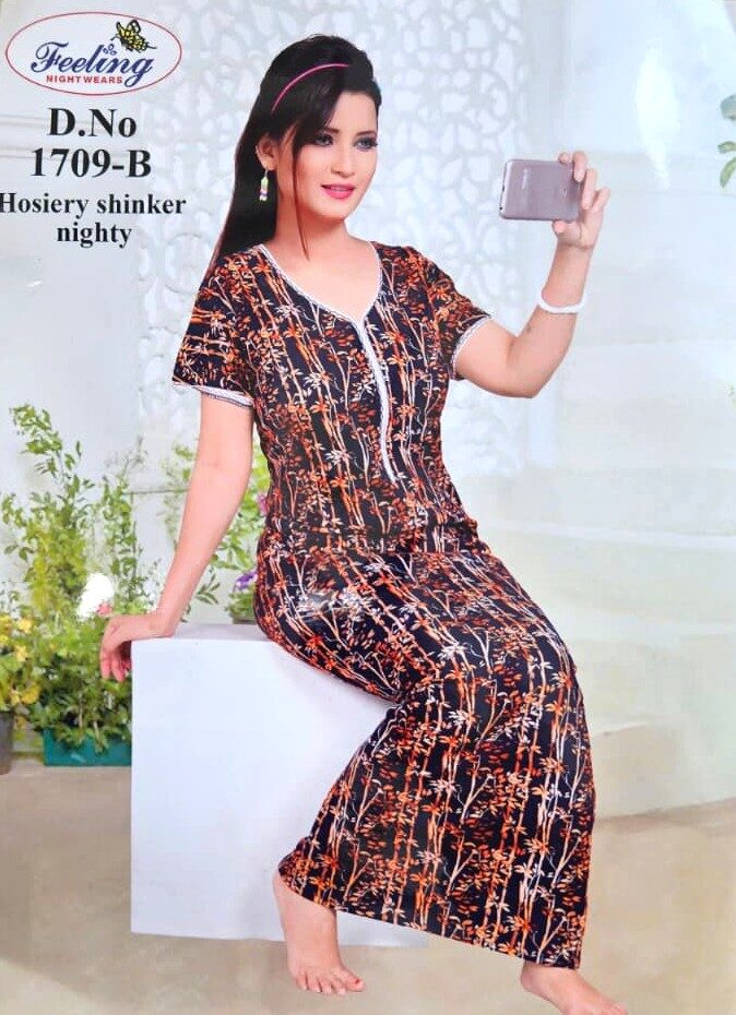 1709B Cotton Nightwear/Maxi Free size (1709) - Image 2