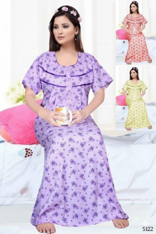 Cotton Nightwear/Maxi Free size (5122)