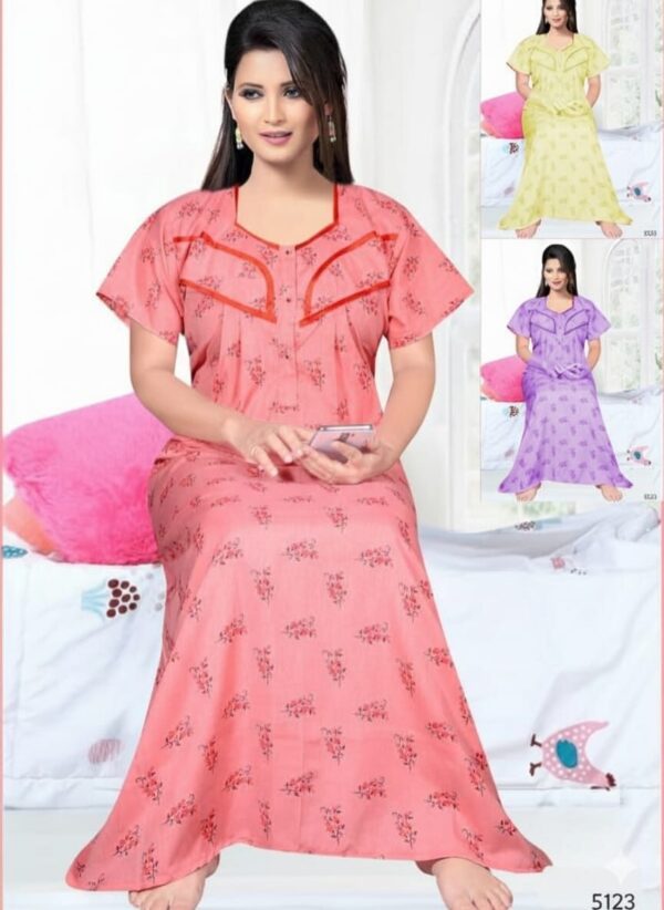 Cotton Nightwear/Maxi Free size (5123)