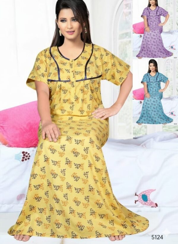 Cotton Nightwear/Maxi Free size (5124)