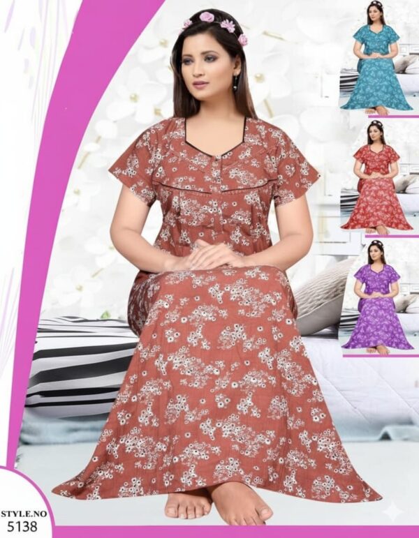 Cotton Nightwear/Maxi Free size (5138)