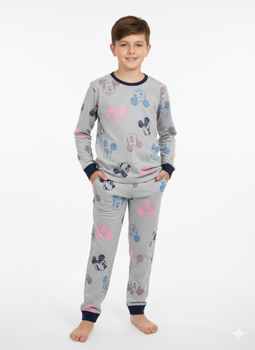 1762595558135 Boys Soft Cotton Mickey Mouse Pajama Set (KP3) - Image 1