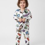Girls Soft Cotton Superheros Pajama Set (KP10)