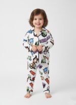 Girls Soft Cotton Superheros Pajama Set (KP10)