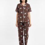 Half Sleeves Cotton Pajama Set (089)