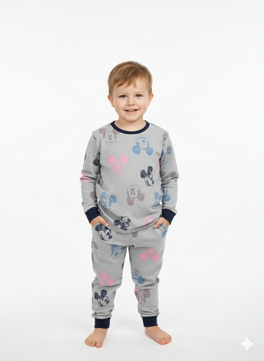 1767261146714 Boys Soft Cotton Mickey Mouse Pajama Set (KP3) - Image 1