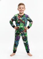 Boys Soft Cotton Minecraft Pajama Set (KP16)