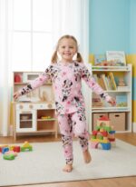 Girls Soft Cotton Minnie Mouse Pajama Set (KP18) - Image 2
