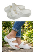 Women Thick 2 Strap Rubber Slipper (L3030) - Image 2